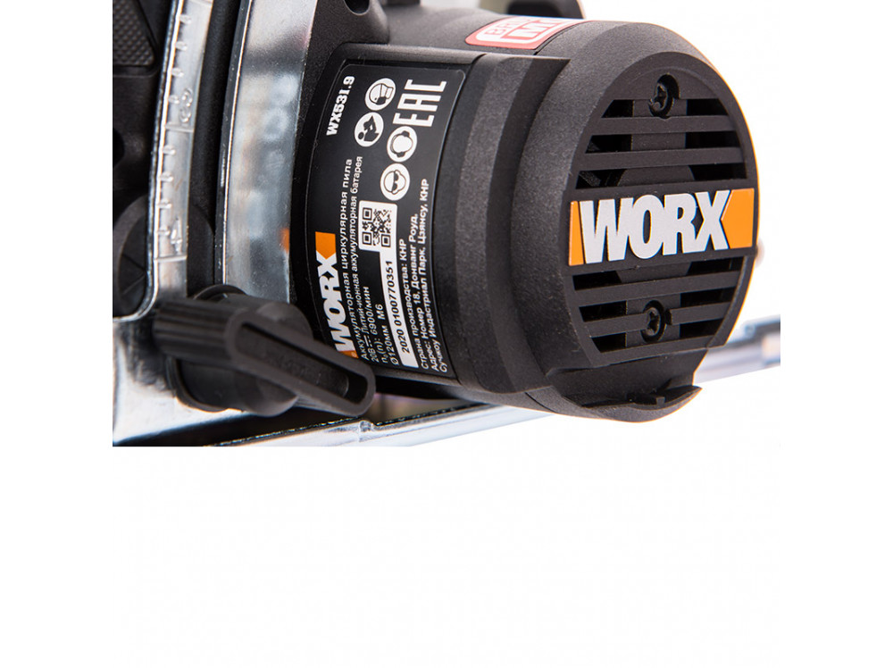 Циркулярная мини-пила аккумуляторная бесщеточная WORX worxsaw WX531.9