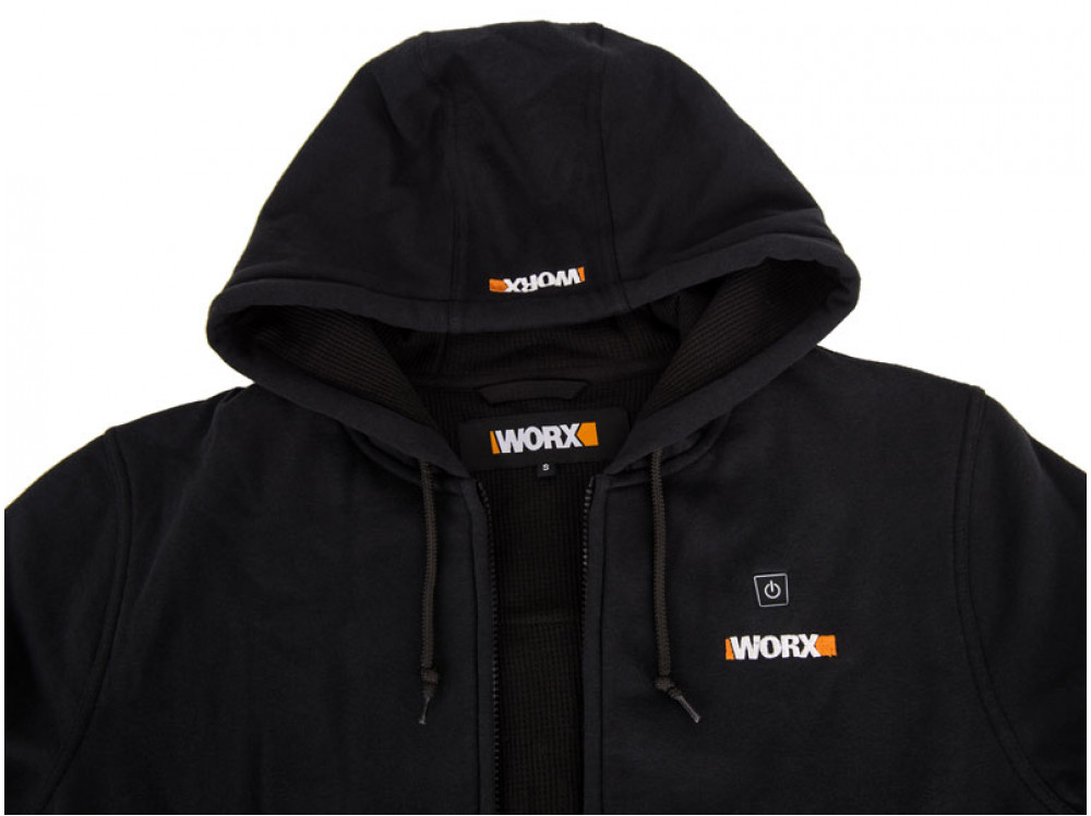 Куртка с подогревом Worx WA4660 2XL черная