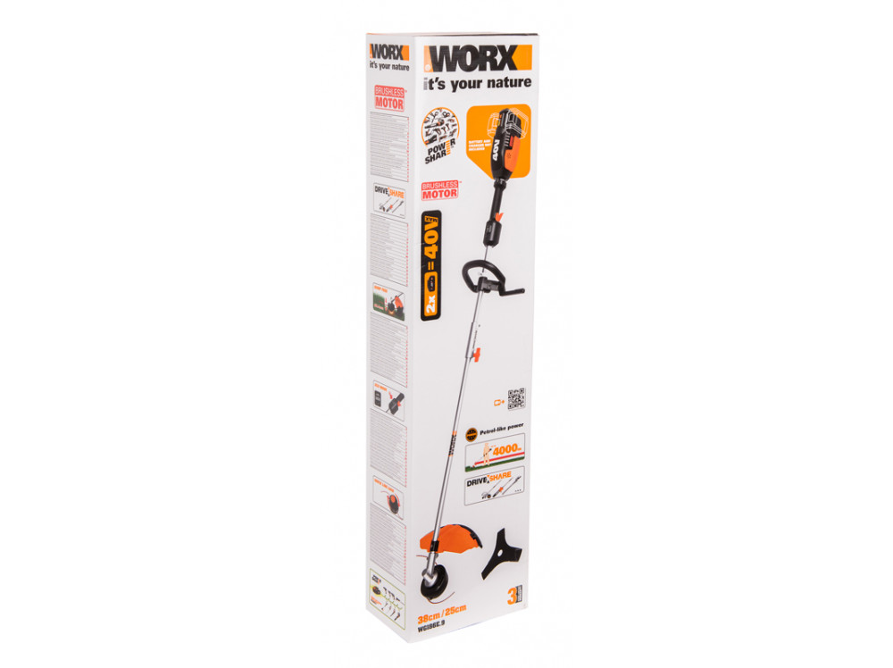 Триммер аккумуляторный WORX WG186E.9 Триммер аккумуляторный WORX WG186E.9