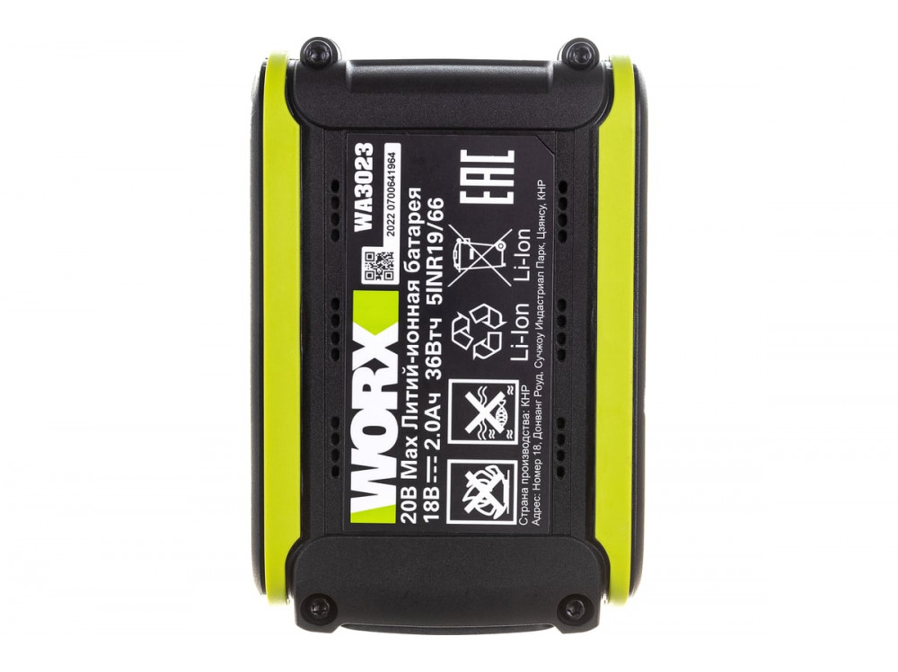 Аккумулятор WORX Professional WA3023 20В, 2 Ач Аккумулятор WORX Professional WA3023 20В, 2 Ач