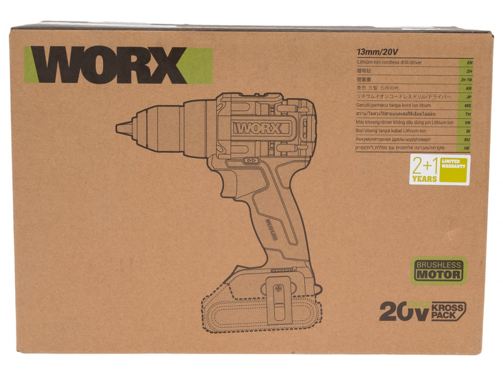 Дрель-шуруповерт аккумуляторная WORX Professional WU193.91 Дрель-шуруповерт аккумуляторная WORX Professional WU193.91