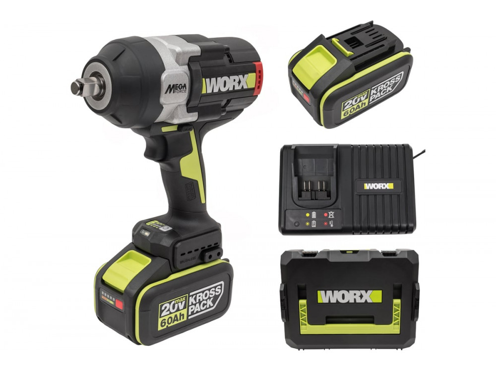 Гайковерт ударный аккумуляторный WORX Professional WU272 Гайковерт ударный аккумуляторный WORX Professional WU272