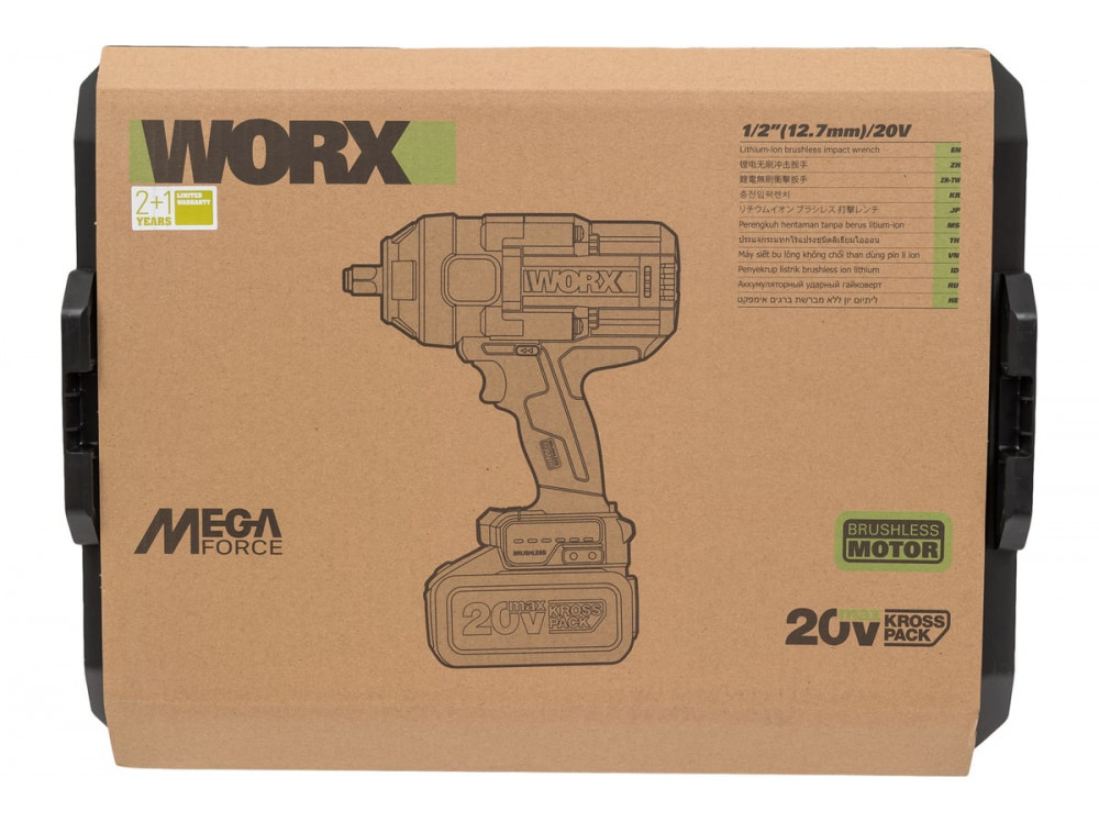 Гайковерт ударный аккумуляторный WORX Professional WU272 Гайковерт ударный аккумуляторный WORX Professional WU272