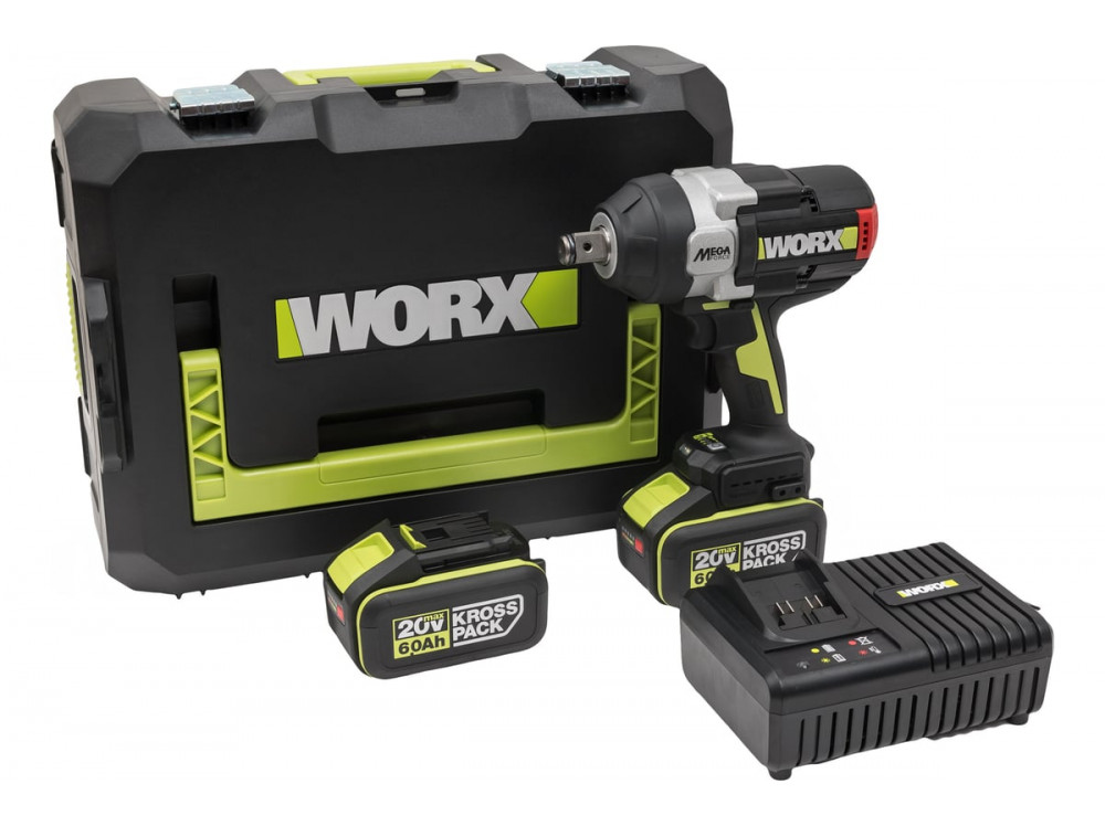Гайковерт ударный аккумуляторный WORX Professional WU273.2 Гайковерт ударный аккумуляторный WORX Professional WU273.2