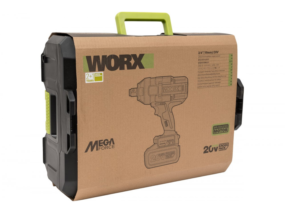 Гайковерт ударный аккумуляторный WORX Professional WU273.2 Гайковерт ударный аккумуляторный WORX Professional WU273.2