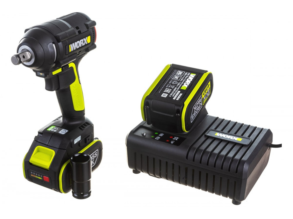 Гайковерт ударный аккумуляторный WORX Professional WU279.1 Гайковерт ударный аккумуляторный WORX Professional WU279.1