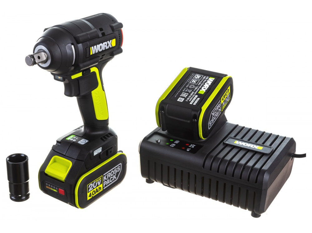 Гайковерт ударный аккумуляторный WORX Professional WU279.1 Гайковерт ударный аккумуляторный WORX Professional WU279.1