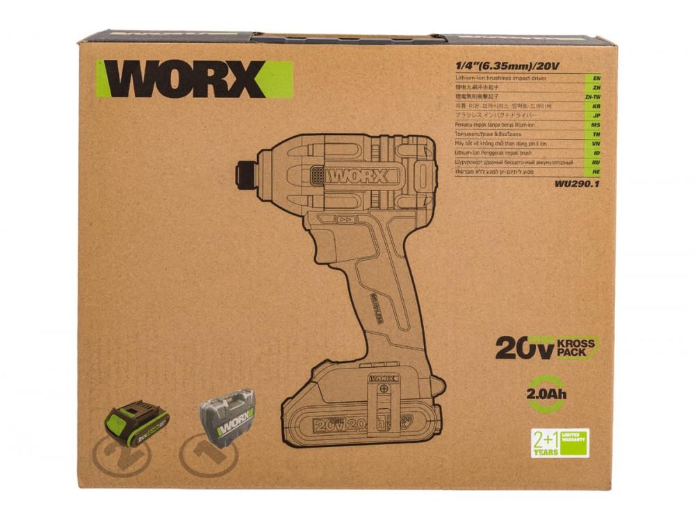 Винтоверт ударный аккумуляторный WORX Professional WU290.1 Винтоверт ударный аккумуляторный WORX Professional WU290.1