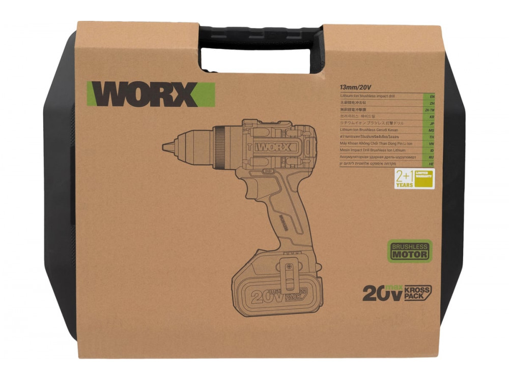 Дрель-шуруповерт ударная аккумуляторная WORX Professional WU373.2