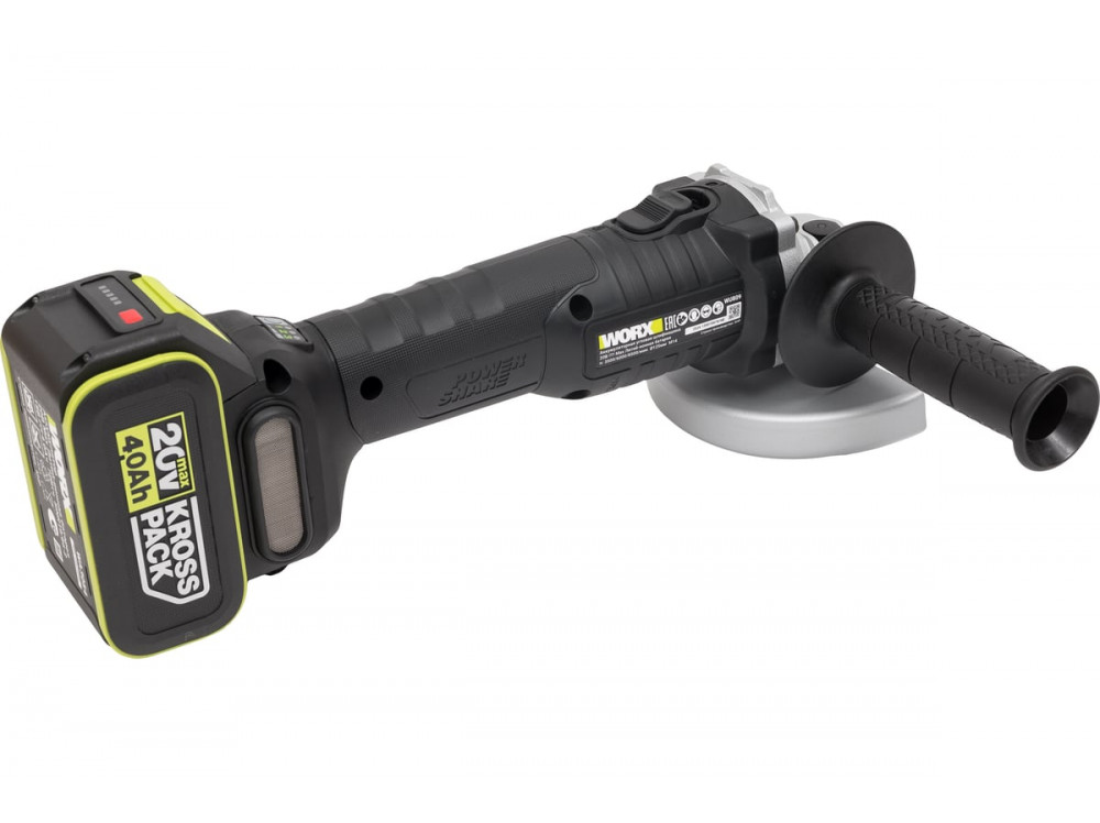 Угловая шлифмашина аккумуляторная WORX Professional WU809.3 Угловая шлифмашина аккумуляторная WORX Professional WU809.3