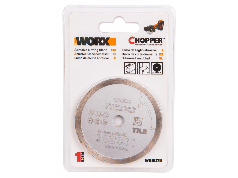 Алмазный пильный диск WORX WA6075