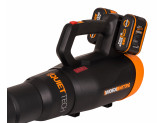 Воздуходувка аккумуляторная бесщеточная WORX WG581E, 40В, 4 Ач х2, двойное ЗУ 2x2A