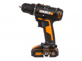 Дрель-шуруповерт аккумуляторная WORX WX100.2, 20В, 2Ач х2, ЗУ 0,4А, сумка