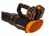 Воздуходувка аккумуляторная бесщеточная WORX WG581E, 40В, 4 Ач х2, двойное ЗУ 2x2A