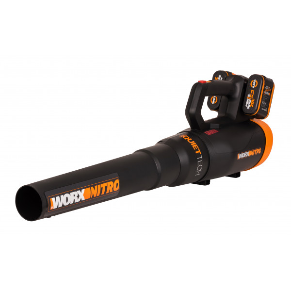 Воздуходувка аккумуляторная бесщеточная WORX WG581E, 40В, 4 Ач х2, двойное ЗУ 2x2A